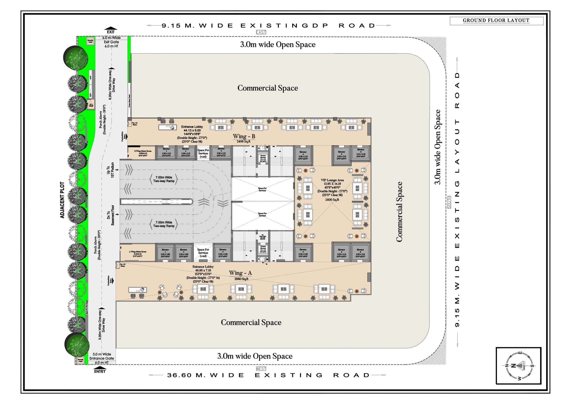 Ground Floor Layout plan