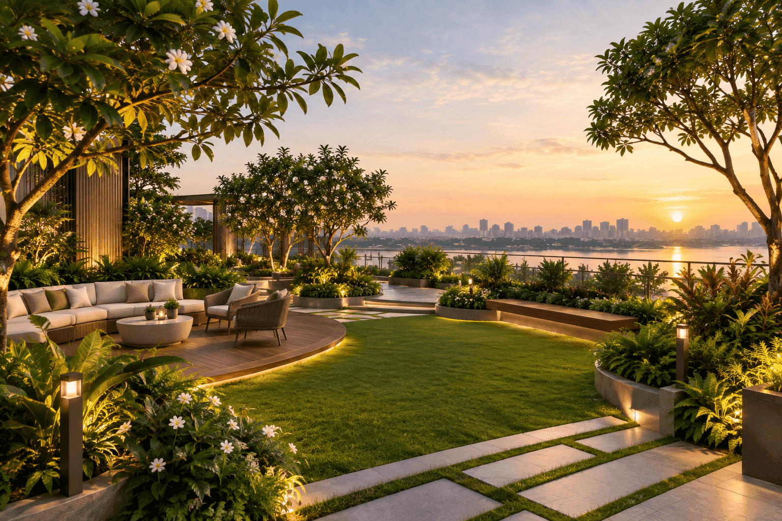 Sky Garden / Landscaped Greens